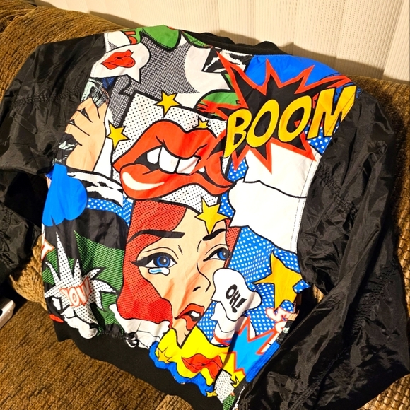 Graffiti comic style jacket size S - Picture 4 of 4